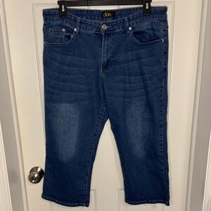 EUC dkin Women's Blue Cropped Jeans
